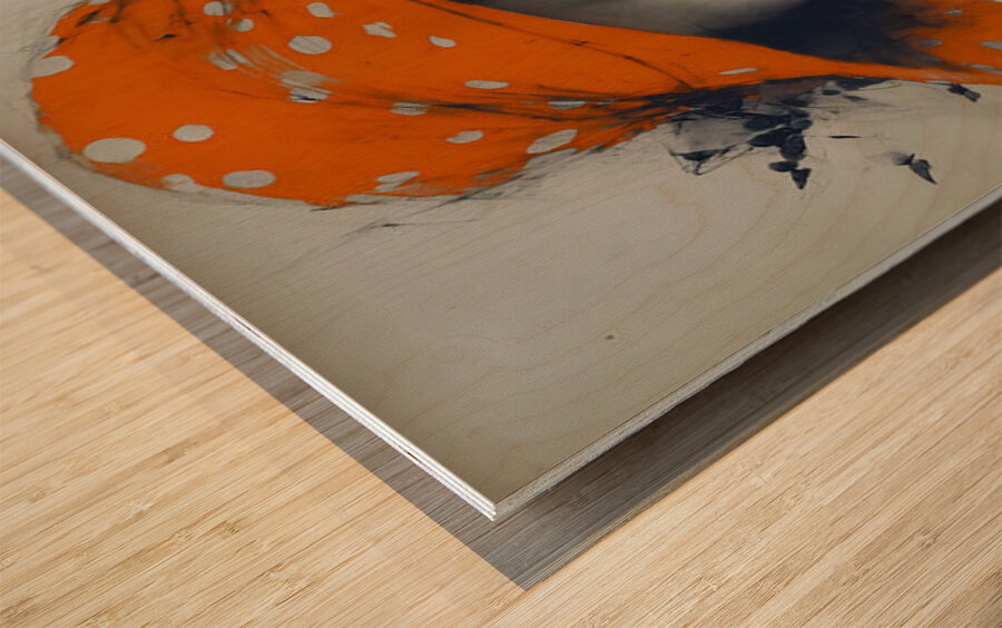 The Lady of the Hat – Vintage Fashion Art Print Wood print