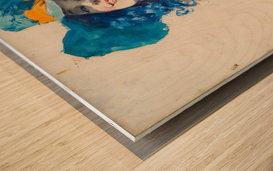 Sonrisa de Champan – Champagne Smile Vintage Poster Art Print Wood print