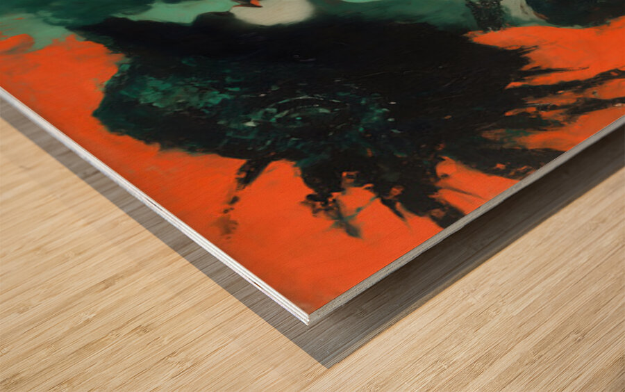 Sous le Chapeau Noir – Beneath the Black Hat Vintage Poster Art Print Wood print