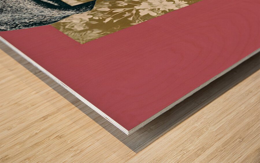 Blind Ambition – The Gentleman’s Veil Portrait Art Print Wood print