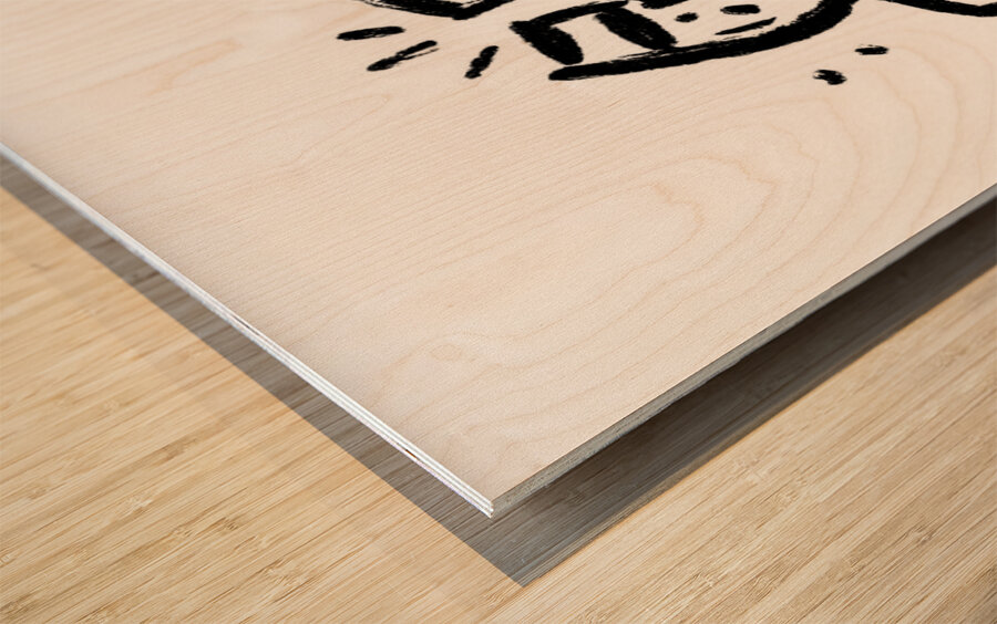 Happy New Year – Festive Celebration Art Print Wood print