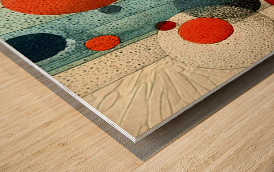 Orbit Geometry – Modern Circle Abstract PPrint. Wood print