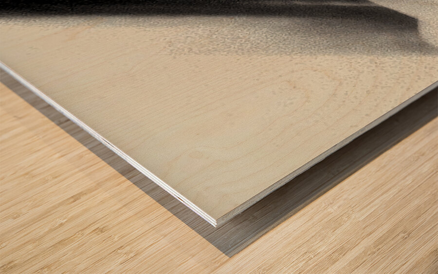 Prism Shift – Geometric Gradient Abstract Print Wood print