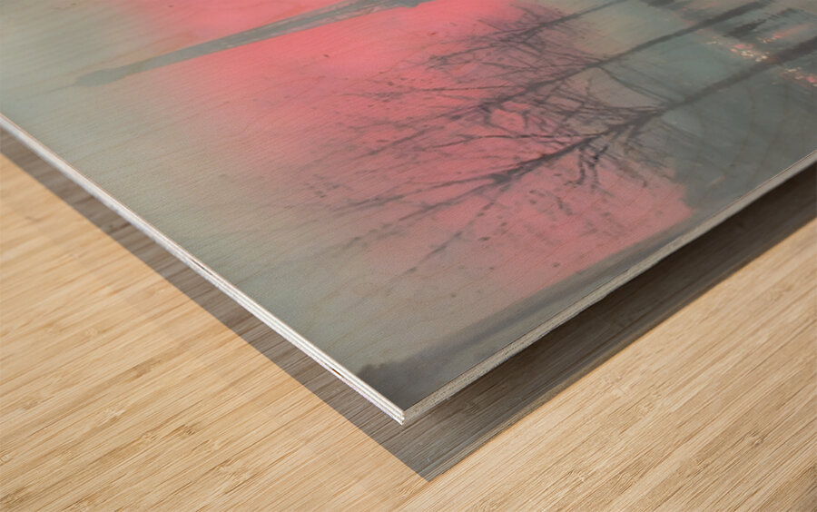 Paris Rain – Impressionist Cityscape Print Wood print