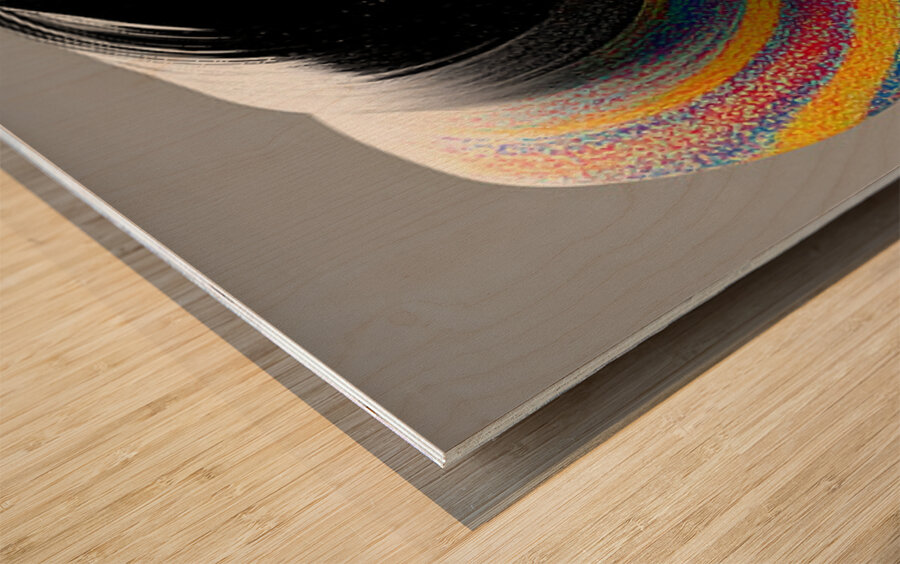 Continuum Loop – Monochrome Infinity Print Wood print