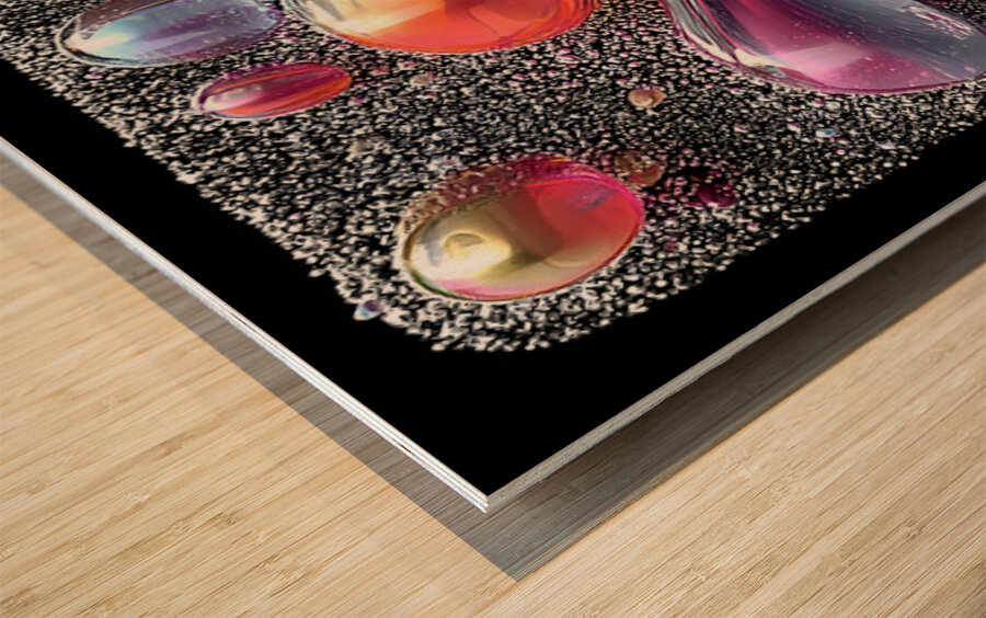 Space Jelly – Cosmic Surrealism Art Print Wood print