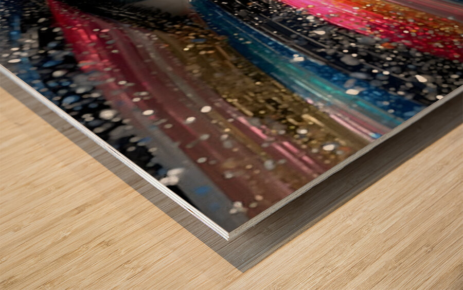 Starry Eyes – Cosmic Portrait Print Wood print