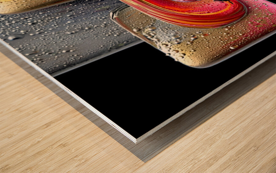 Puzzle Links – Interlocking Color Blocks Print Wood print