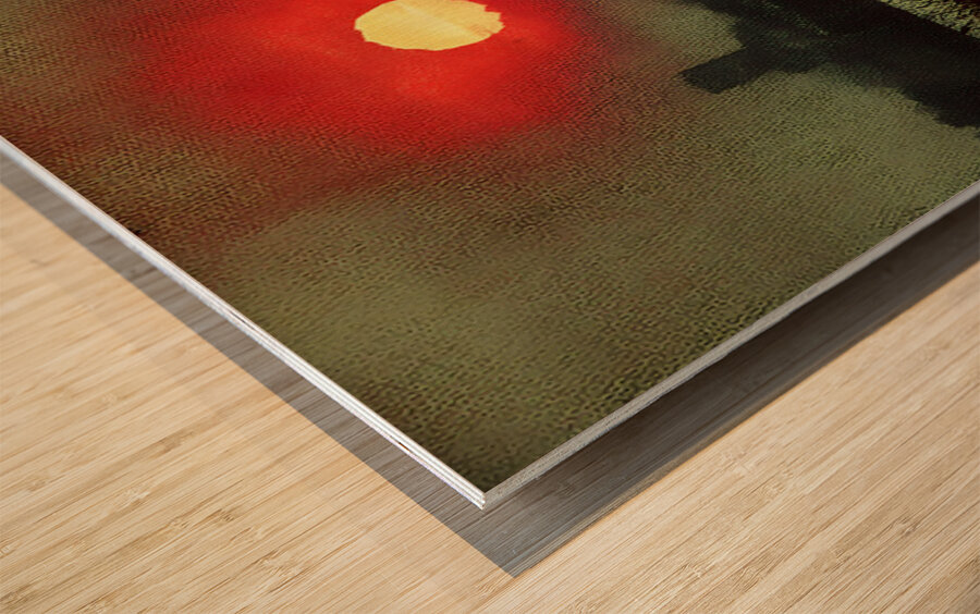 Urban Cowboy – Cinematic Urban Landscape Print Wood print