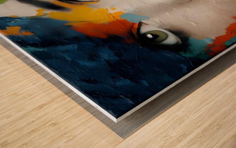 Faces of Panic II – Pop Expressionism Print Wood print