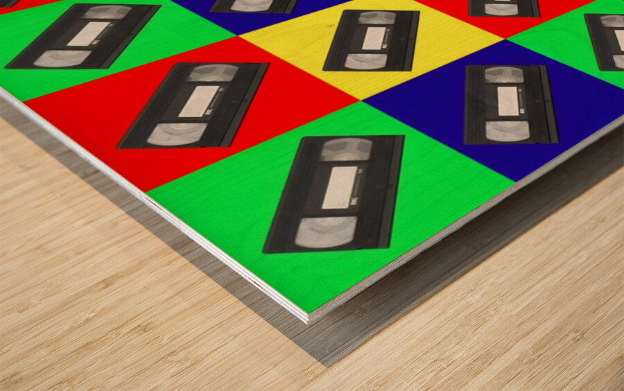 Be Kind Rewind – VHS Pop Art Print Wood print