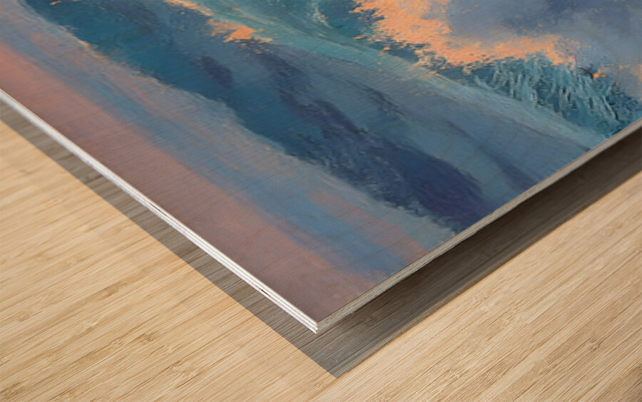 Shorebreak – Pacific Ocean Print Wood print