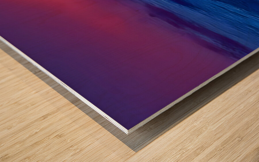 Summer Tide – Night Fishing Print Wood print