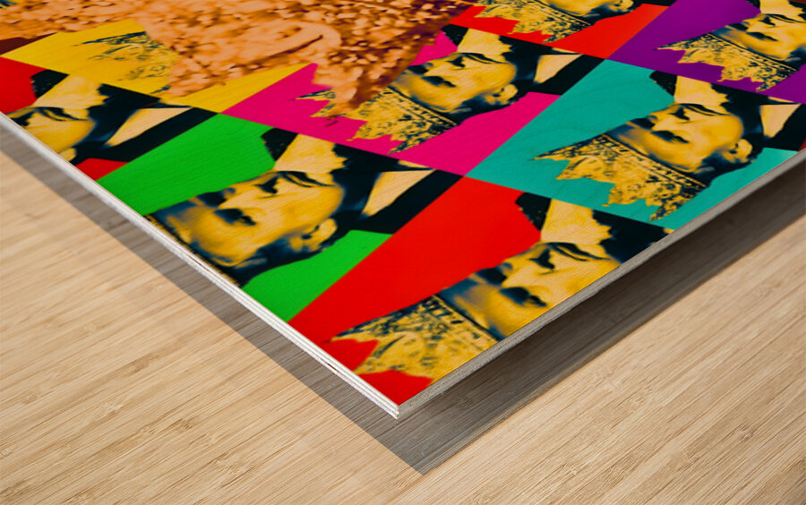 Crowned Pop - Trump Portrait Print Wood print