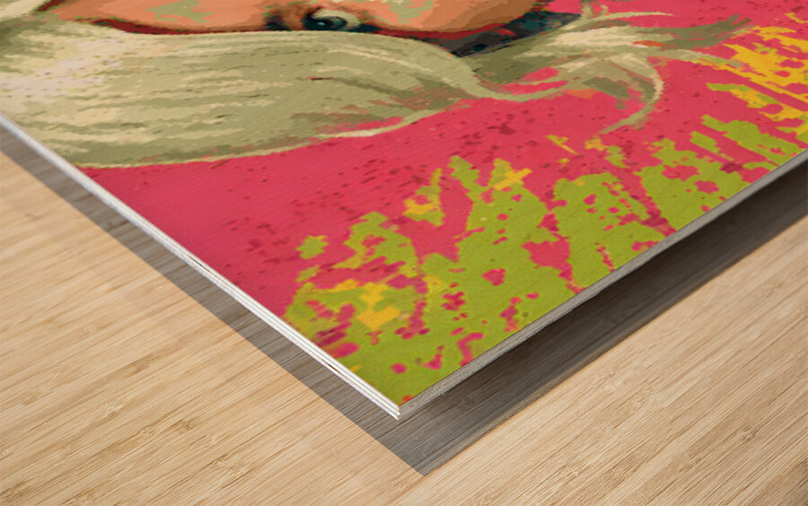 Neon Trigger – Pop Noir Print Wood print