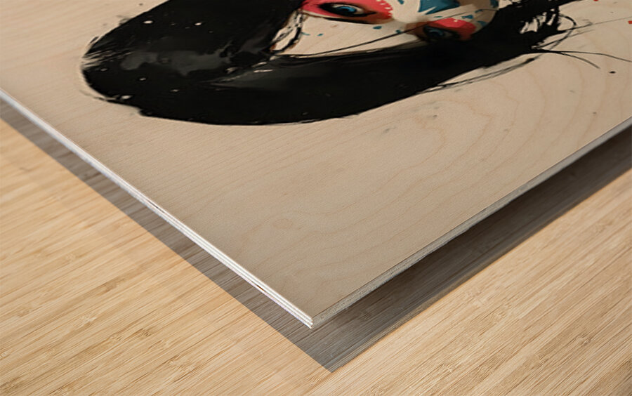 Reina Del Asfalto – Queen of the Streets print Wood print