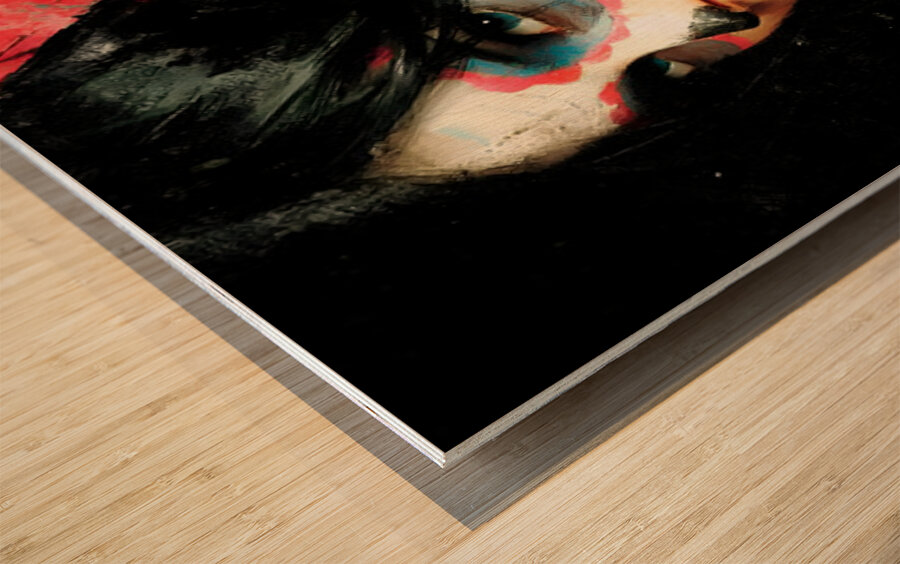 La Mirada Del Fuego – The Gaze of Fire print Wood print