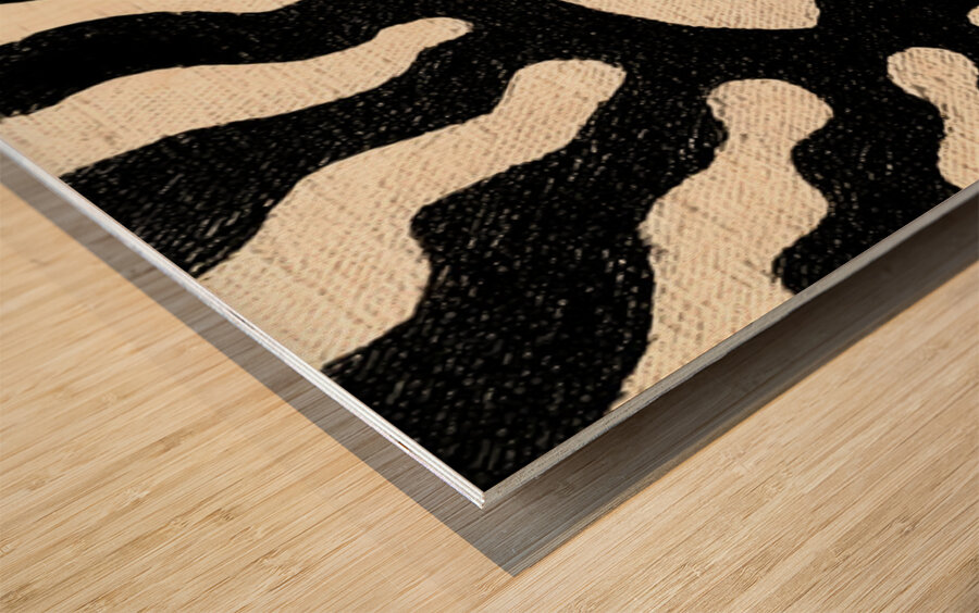 Third Eye Aura – Surreal Face Print Wood print