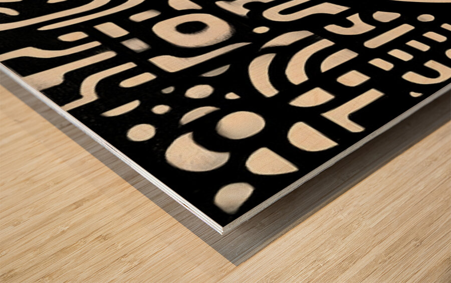 Eye in the Code – Abstract Symbolism Print Impression sur bois