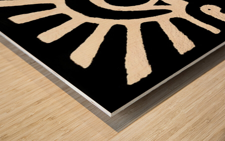 Eye of the Ancients – Tribal Abstract Totem Print Wood print