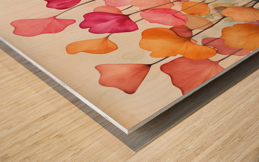 Petals in Paradise – Pastel Garden Abstract Print Impression sur bois