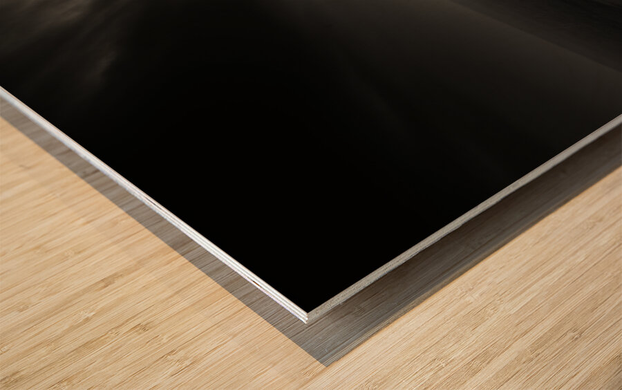 The Fisherman’s Prayer – Black and White Boat at Sea Print Wood print