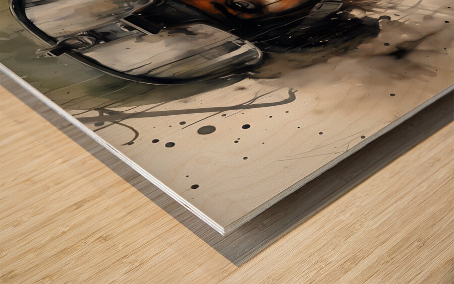 Field Ready – Modern Military Portrait Print Wood print