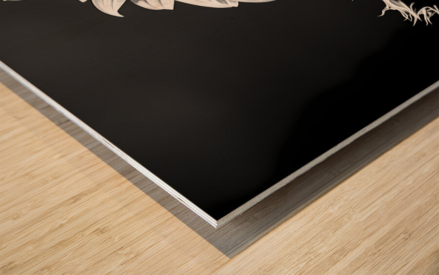 Iconic Sunflower – Golden Bloom Fine Art Print Wood print