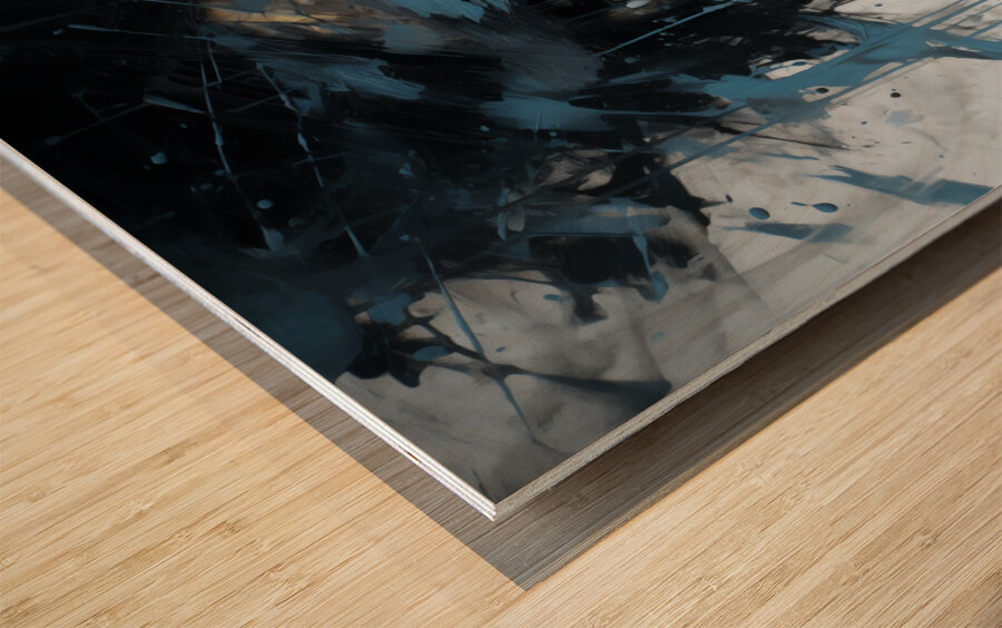 SOCIOPATH – Dark Abstract Art Print Wood print