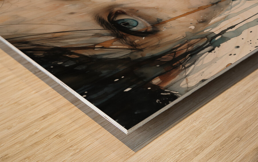 PTSD – After the Storm Portrait Print Wood print