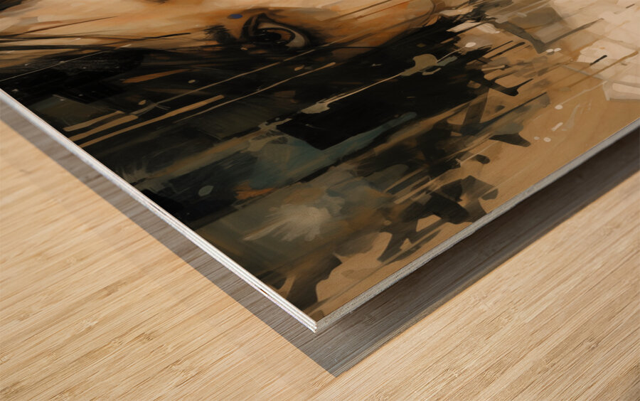 SUS – Suspicion in Dripping Paint Print Wood print