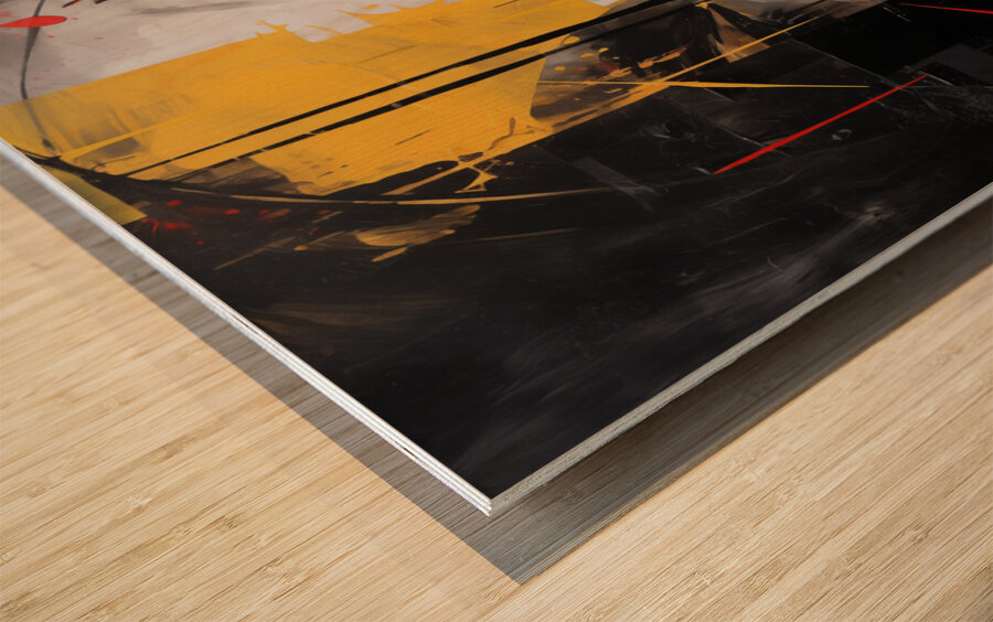 Addiction – Abstract Portrait Print Wood print