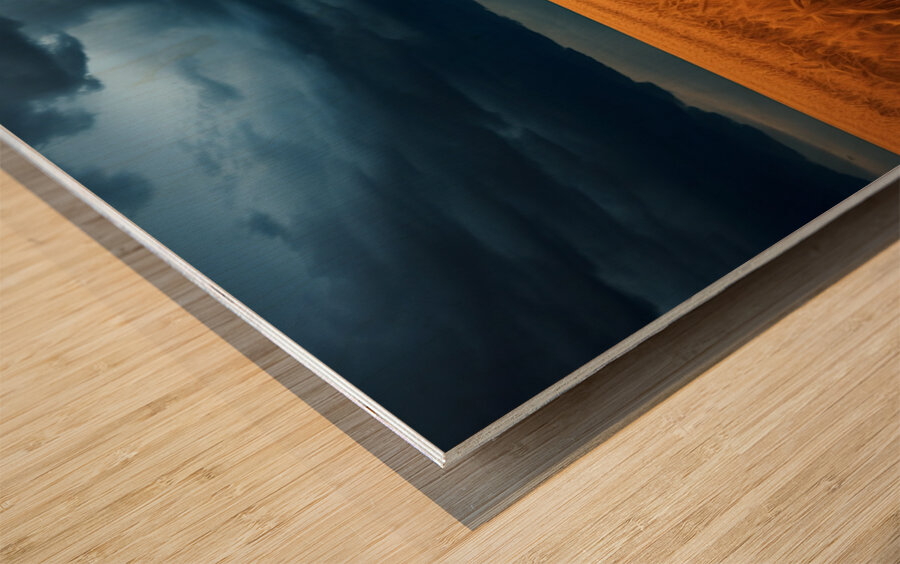 Historical – Golden Prairie Cabin Landscape Art Print Wood print