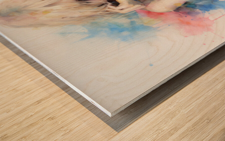 Body Dysmorphic Disorder – Conceptual Pastel Portrait Art Print Wood print