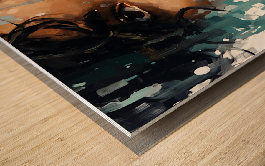 Paranoid – Pop Surreal Portrait Art Print Wood print