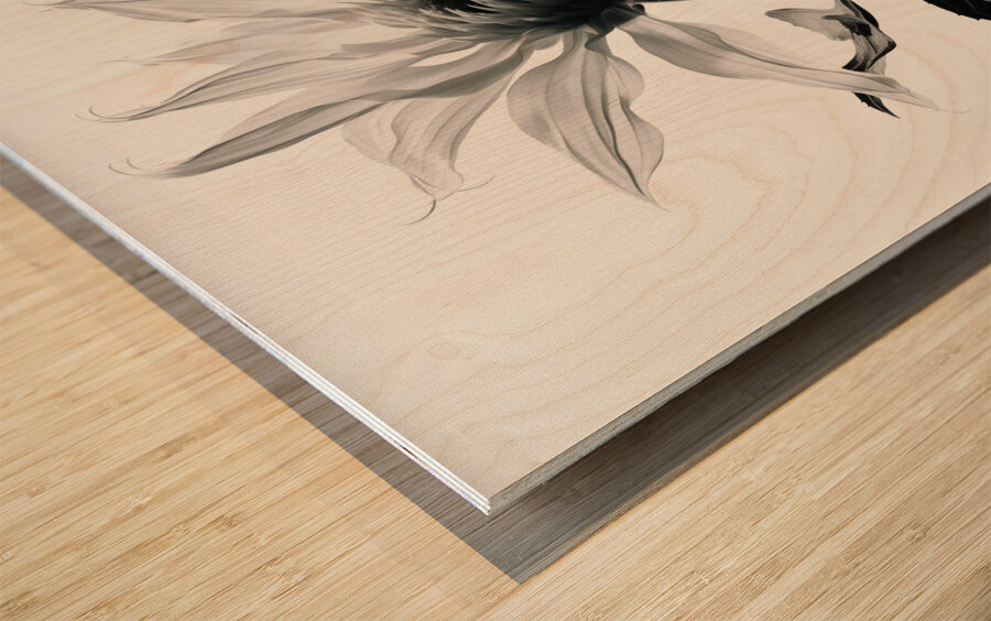 SFWarp – Abstract Floral Art Print Wood print