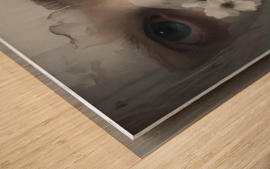 Schizophrenia – Pop Surreal Portrait Art Print Wood print