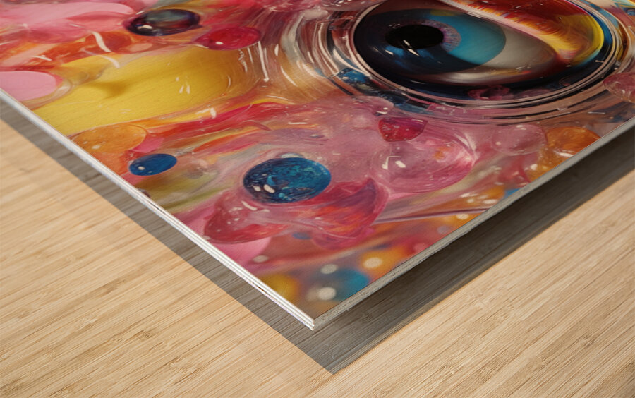 Insanity - Neo-Pop Portrait Art Prints Wood print