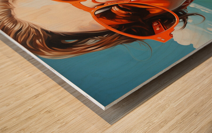 Dissociation - Pop Surreal Portrait Art Prints Wood print