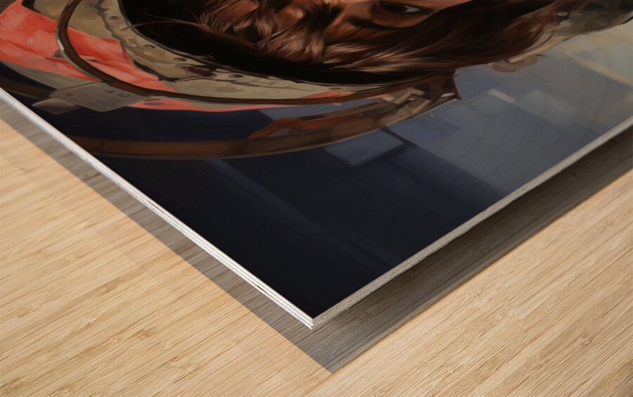 Woman Of War - Modern Valkyrie Portrait Art Prints Impression sur bois