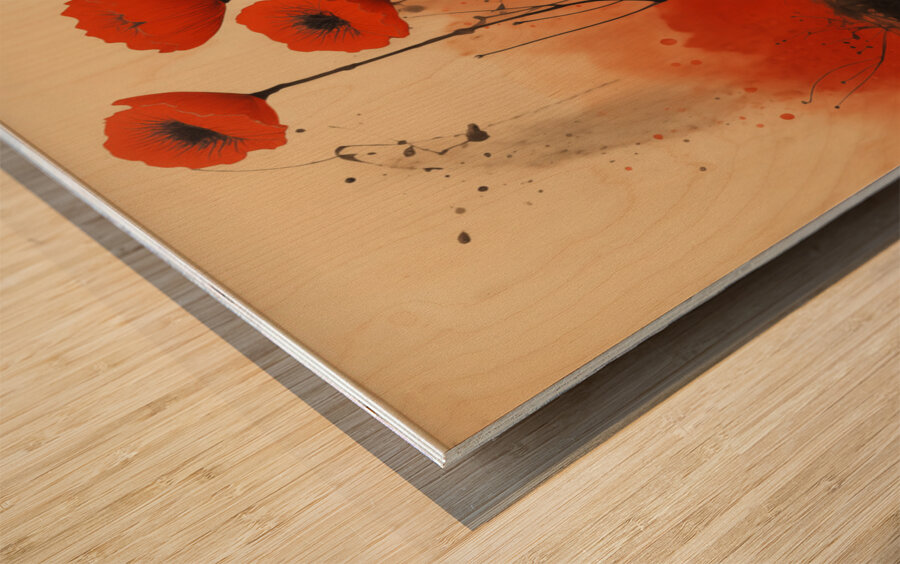 Joy - Whimsical Pop Portrait Art Prints Wood print