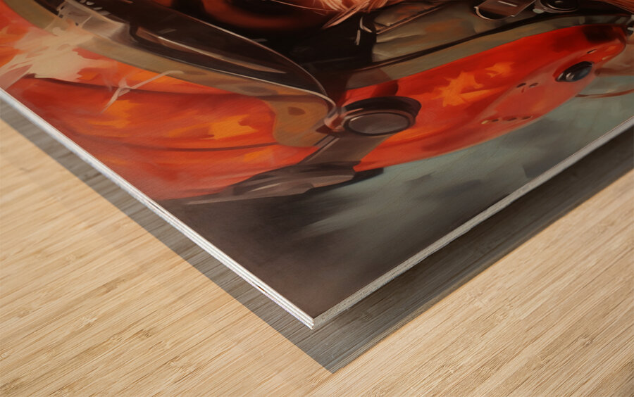 Woman Of War - Urban Warrior Portrait Art Prints Wood print