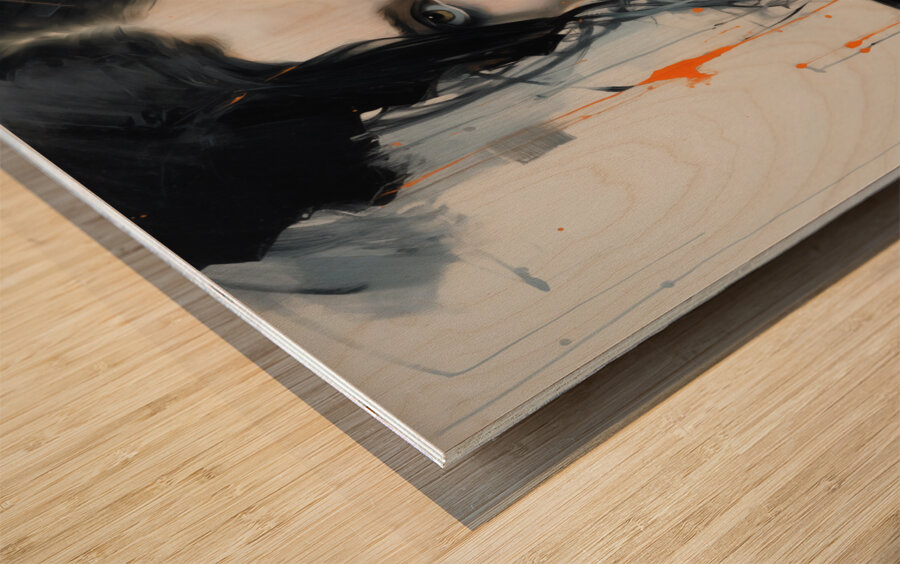 Narcissistic – Modern Portrait Study Art Print Wood print