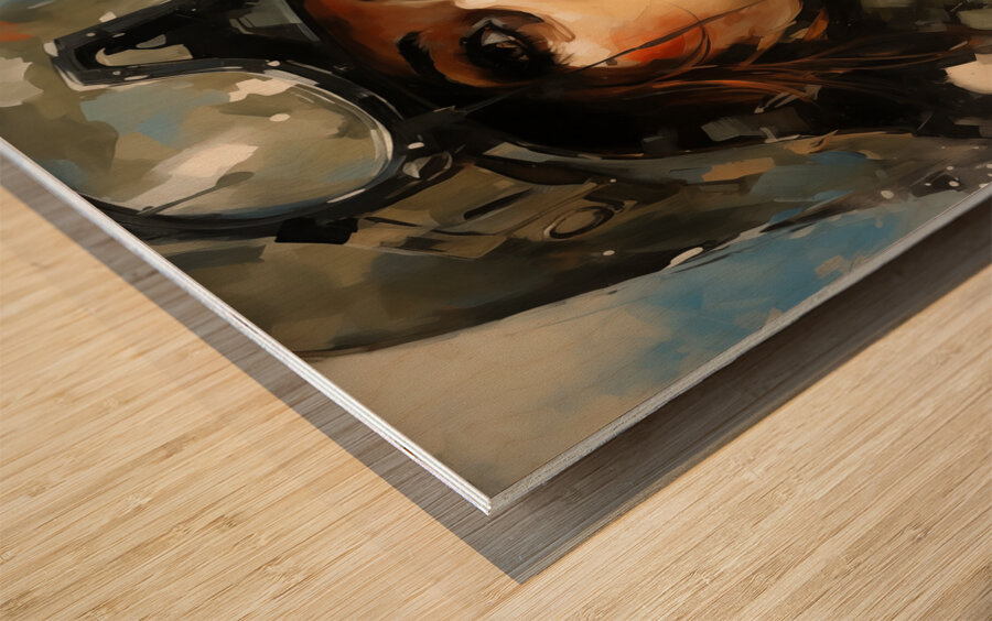 Woman of War – Contemporary Figurative Art Print Wood print