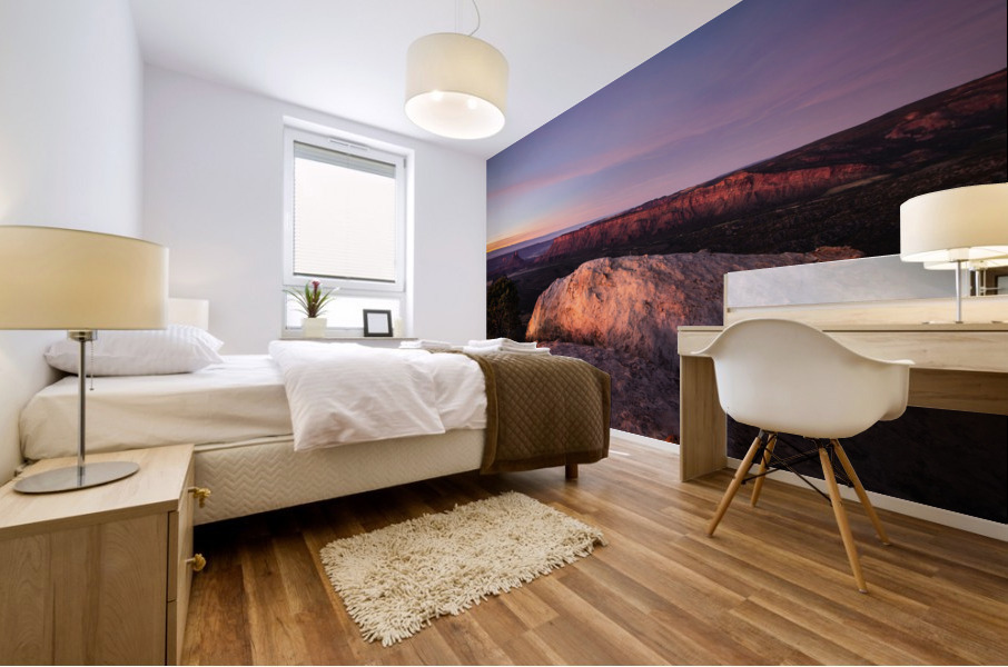 Castle Valley: Dimming Light Mural print