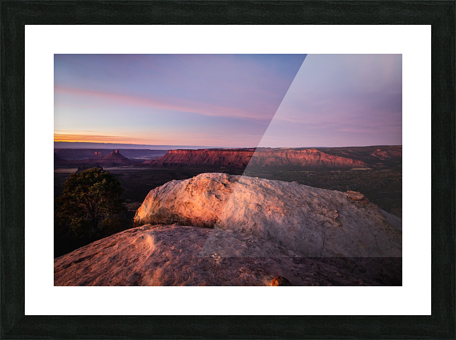 Castle Valley: Dimming Light Picture Frame print