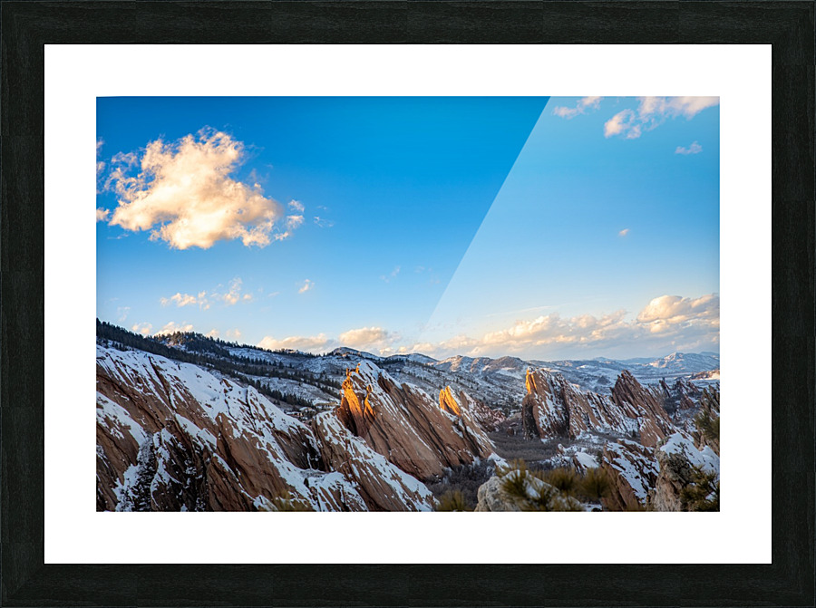 Growing Mountains Picture Frame print