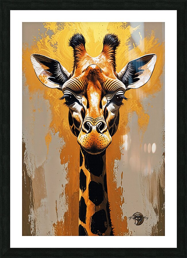 AfricanGiaraffe Picture Frame Printing