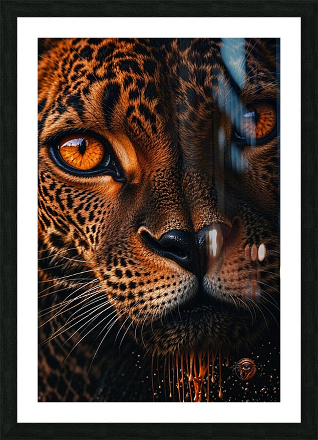 LeopardFace Picture Frame Printing