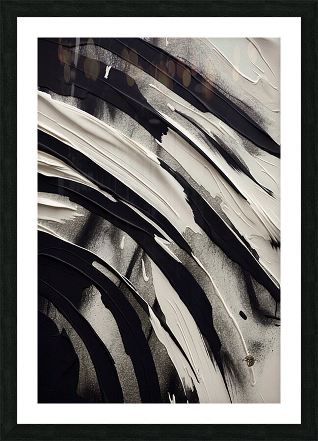 BlackandWhiteBrush Picture Frame Printing